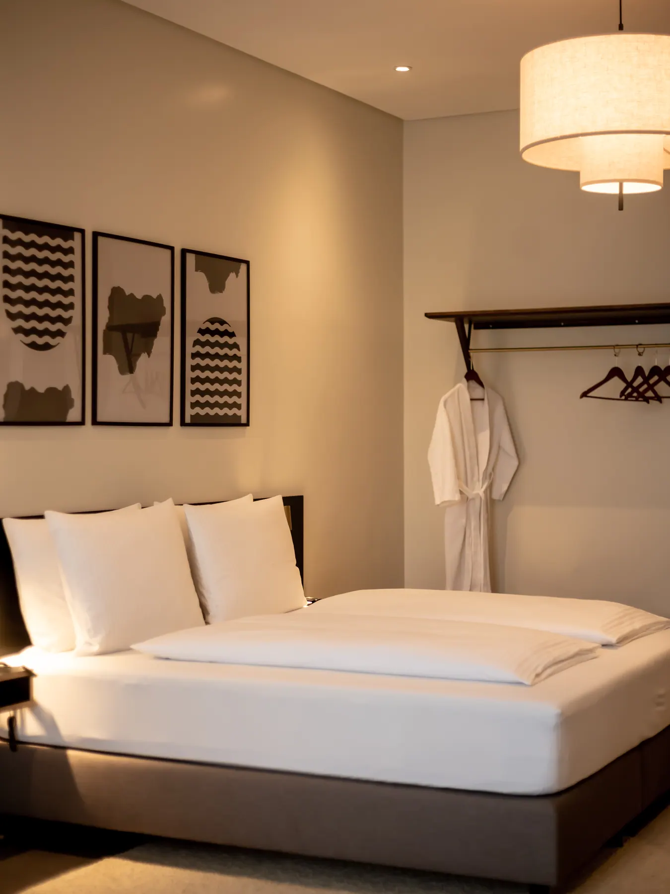 A bright, welcoming room prepared in Abuja