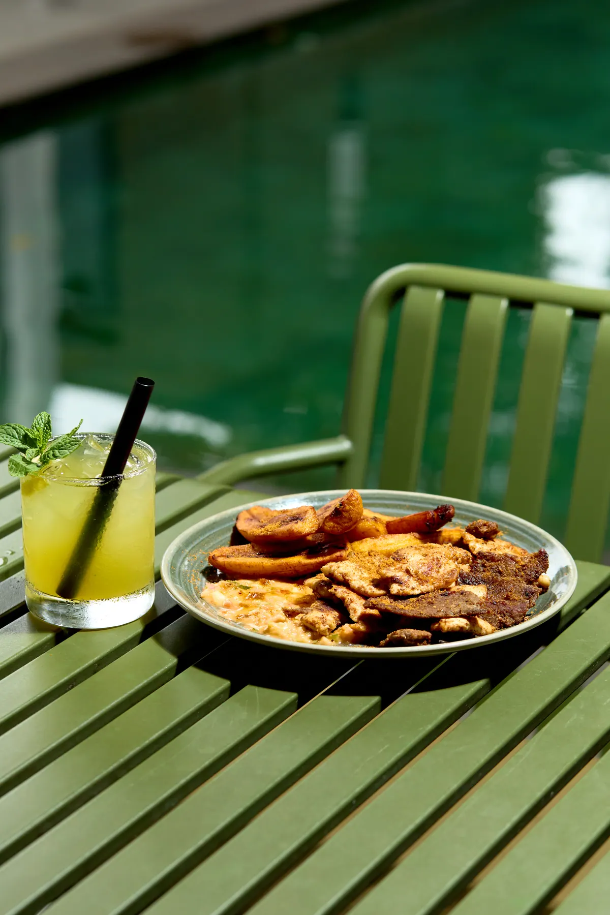 A relaxed outdoor meal at Nordic Hotel Lagos